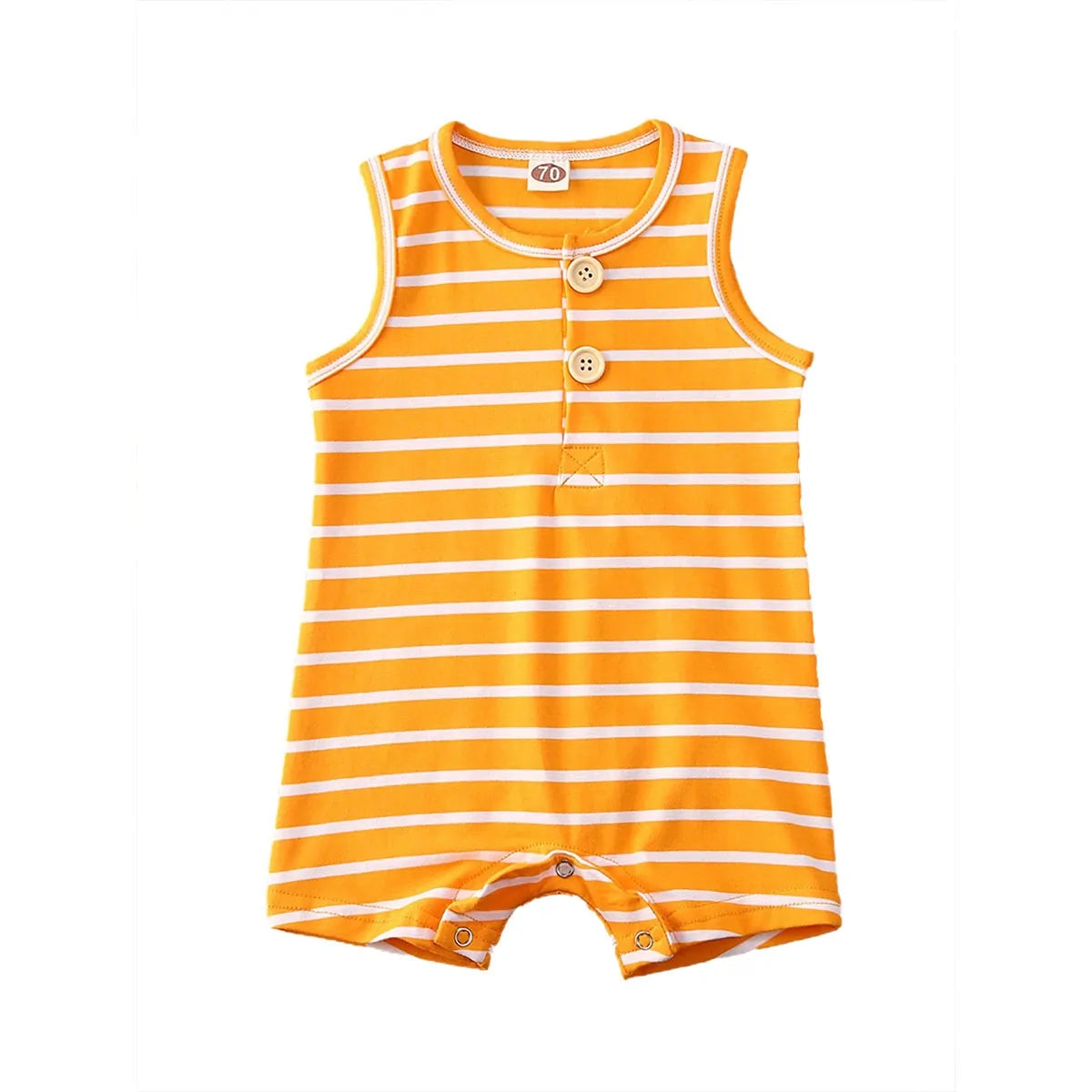 Baby Striped Romper: Sleeveless Summer Outfit